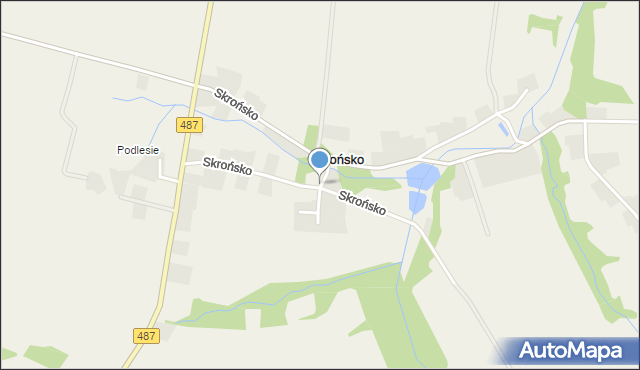 Skrońsko, Skrońsko, mapa Skrońsko