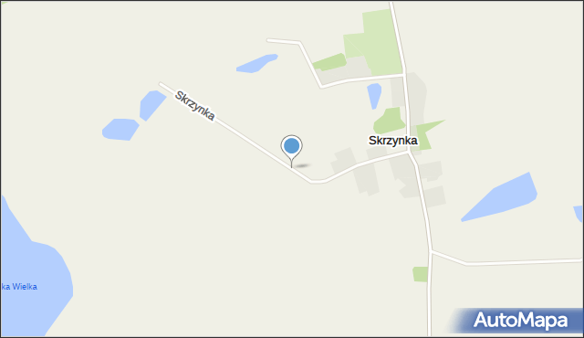 Skrzynka gmina Lipiany, Skrzynka, mapa Skrzynka gmina Lipiany