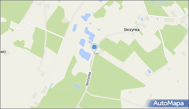 Skrzynka gmina Ostrowite, Skrzynka, mapa Skrzynka gmina Ostrowite