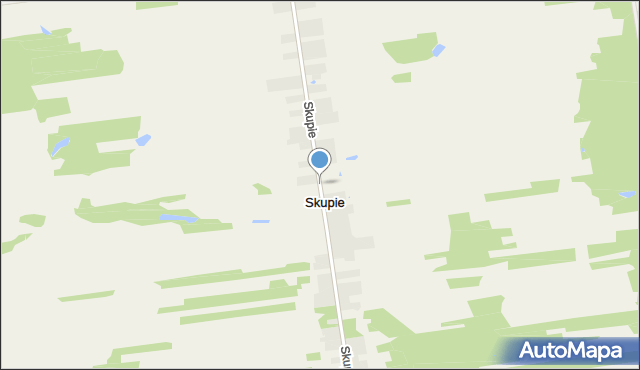 Skupie gmina Cegłów, Skupie, mapa Skupie gmina Cegłów
