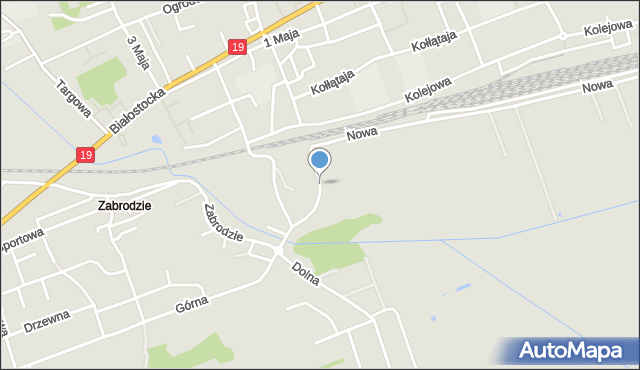 Sokółka, Skłodowskiej-Curie Marii, mapa Sokółka