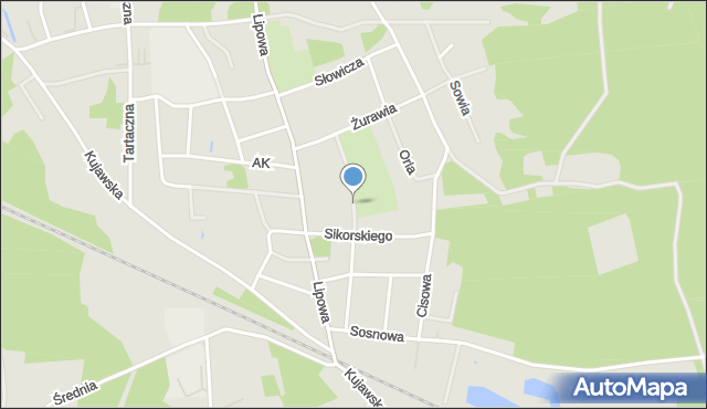 Solec Kujawski, Skowronkowa, mapa Solec Kujawski