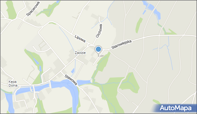 Stara Wieś gmina Wilamowice, Skowronek, mapa Stara Wieś gmina Wilamowice