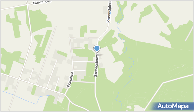 Stare Krasnodęby, Skowronkowa, mapa Stare Krasnodęby