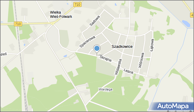 Szadkowice-Ogrodzim, Skrajna, mapa Szadkowice-Ogrodzim