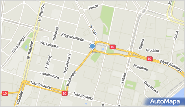 Szczecin, Skwer Ackermanna Friedricha, mapa Szczecina