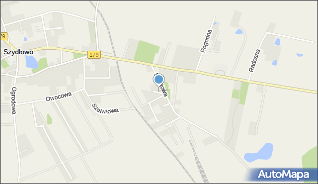 Szydłowo powiat pilski, Skryta, mapa Szydłowo powiat pilski