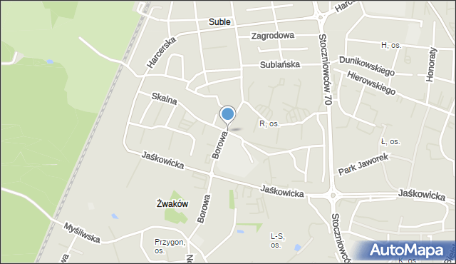 Tychy, Skalna, mapa Tychów