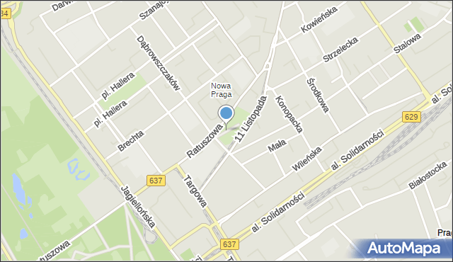 Warszawa, Skwer Żurowskiego Antoniego Władysława, płk., mapa Warszawy