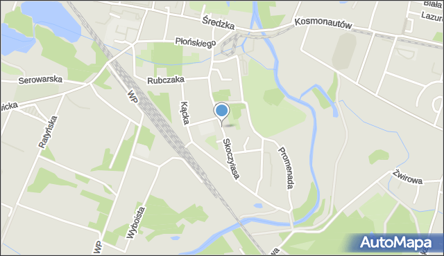 Wrocław, Skoczylasa Władysława, mapa Wrocławia