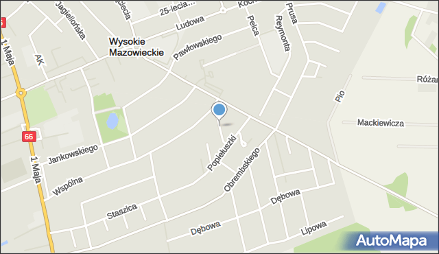 Wysokie Mazowieckie, Skargi Piotra, ks., mapa Wysokie Mazowieckie