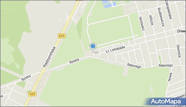 Ząbki powiat wołomiński, Składkowskiego Felicjana Sławoja, gen., mapa Ząbki powiat wołomiński