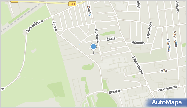Ząbki powiat wołomiński, Skowronka, mapa Ząbki powiat wołomiński