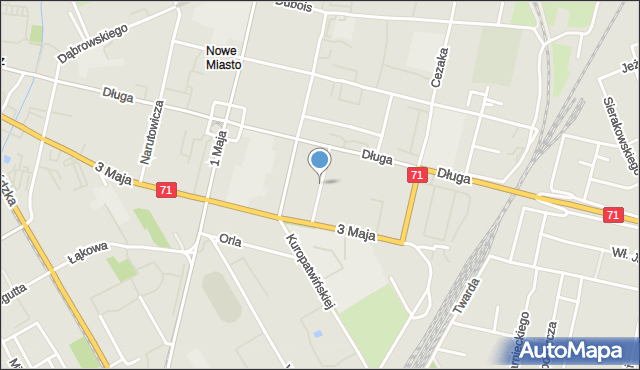 Zgierz, Skłodowskiej-Curie Marii, mapa Zgierz
