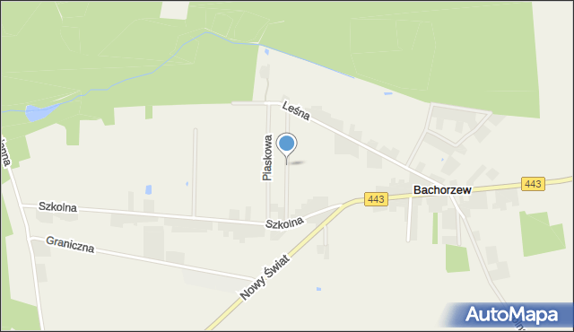 Bachorzew, Słoneczna, mapa Bachorzew
