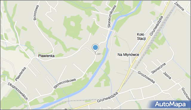 Bobowa powiat gorlicki, Słonecznikowa, mapa Bobowa powiat gorlicki