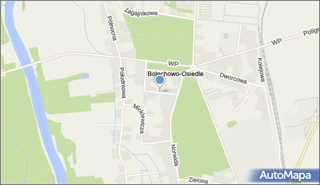 Bolechowo-Osiedle, Słowackiego Juliusza, mapa Bolechowo-Osiedle