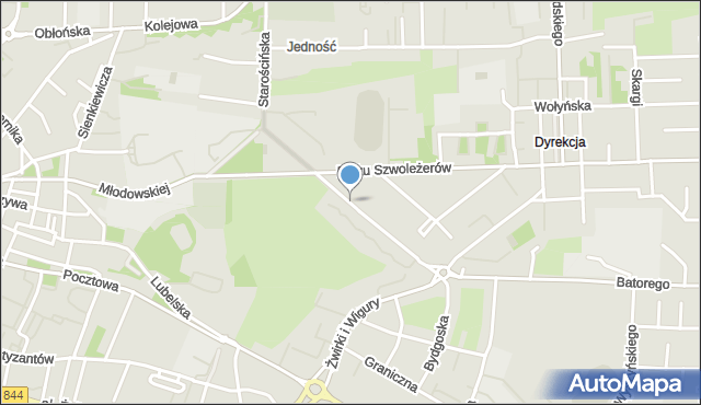 Chełm, Słowackiego Juliusza, mapa Chełma