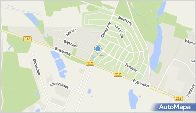 Chojnice, Ślusarska, mapa Chojnic