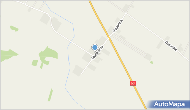 Dylewo gmina Kadzidło, Słoneczna, mapa Dylewo gmina Kadzidło