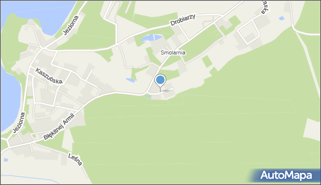 Dzierżążno gmina Kartuzy, Słoneczna Dolina, mapa Dzierżążno gmina Kartuzy