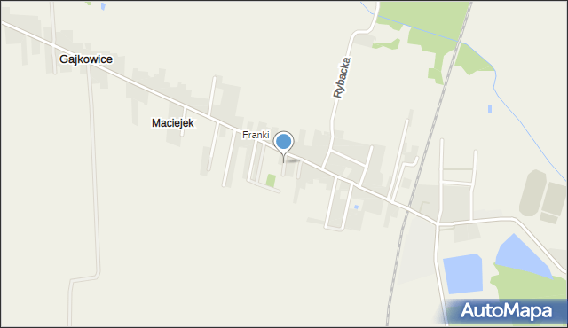 Gajkowice, Słoneczna, mapa Gajkowice