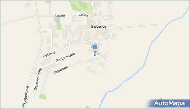 Galowice, Ślężna, mapa Galowice