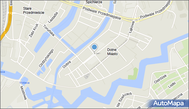 Gdańsk, Śluza, mapa Gdańska