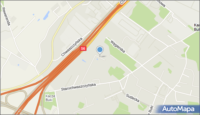 Gdynia, Słowacka, mapa Gdyni