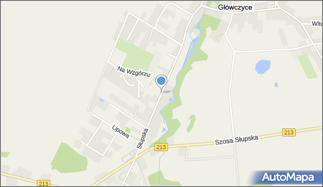 Główczyce powiat słupski, Słupska, mapa Główczyce powiat słupski