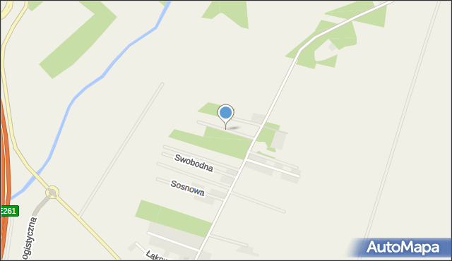 Głuchowo gmina Czempiń, Słoneczna, mapa Głuchowo gmina Czempiń