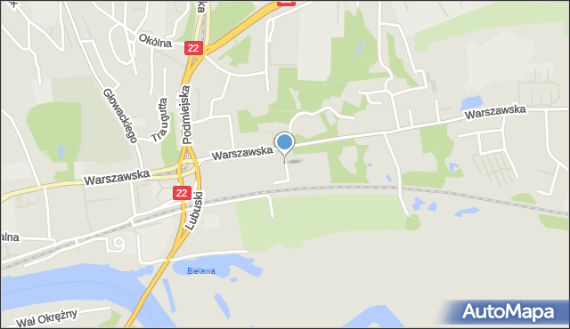 Gorzów Wielkopolski, Słabońskiego Andrzeja, prof., mapa Gorzów Wielkopolski