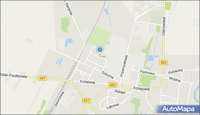 Grabów nad Prosną, Słowackiego Juliusza, mapa Grabów nad Prosną