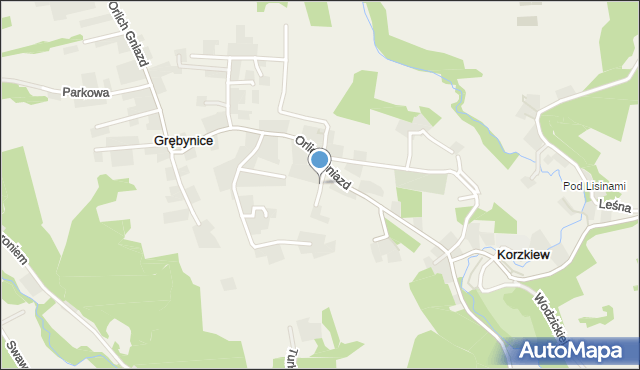 Grębynice, Słoneczna, mapa Grębynice