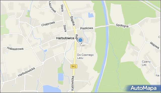 Harbutowice gmina Skoczów, Słomkowa, mapa Harbutowice gmina Skoczów