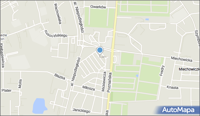 Inowrocław, Słowackiego Juliusza, mapa Inowrocławia