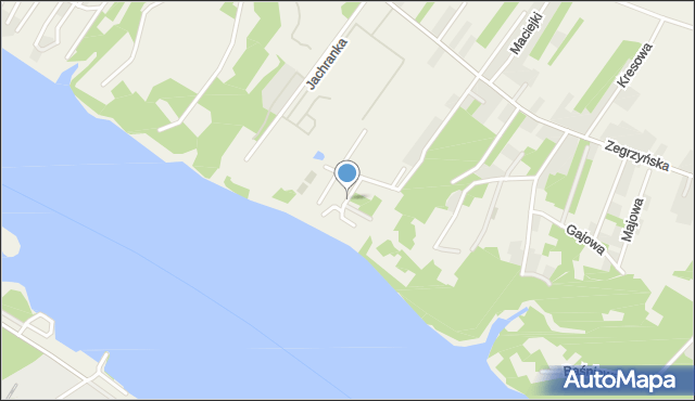 Jachranka, Słoneczny Zakątek, mapa Jachranka