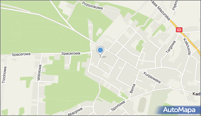 Kadzidło, Słowackiego Juliusza, mapa Kadzidło