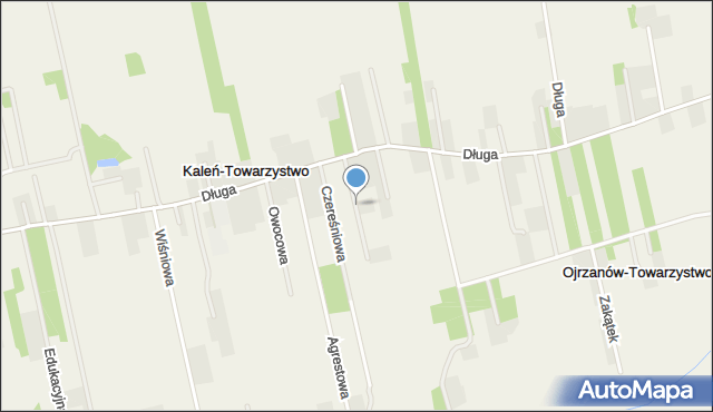 Kaleń-Towarzystwo, Śliwkowa, mapa Kaleń-Towarzystwo
