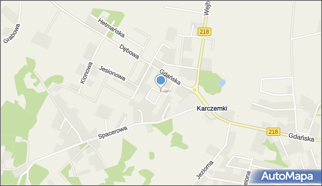 Karczemki gmina Szemud, Słoneczna, mapa Karczemki gmina Szemud