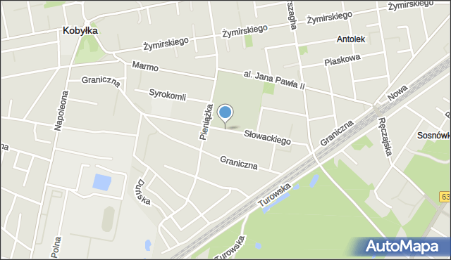 Kobyłka, Słowackiego Juliusza, mapa Kobyłka