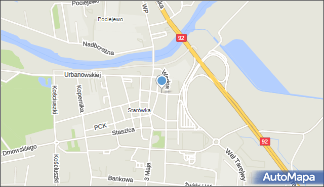 Konin, Śliska, mapa Konina