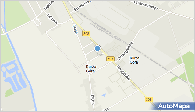 Kościan, Słoneczna, mapa Kościan