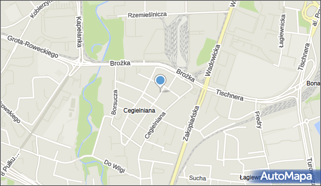 Kraków, Słupska, mapa Krakowa