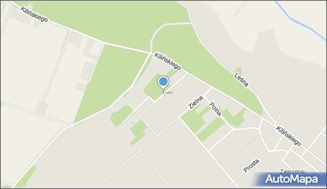 Lutomiersk, Słoneczna, mapa Lutomiersk