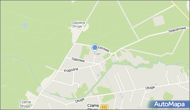 Marki powiat wołomiński, Słowików, mapa Marki powiat wołomiński