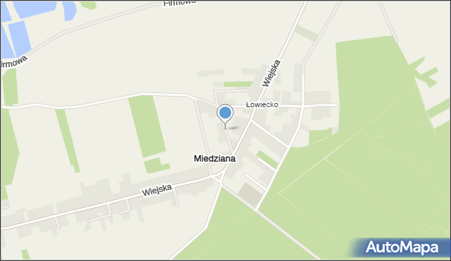 Miedziana gmina Tarnów Opolski, Słoneczna, mapa Miedziana gmina Tarnów Opolski