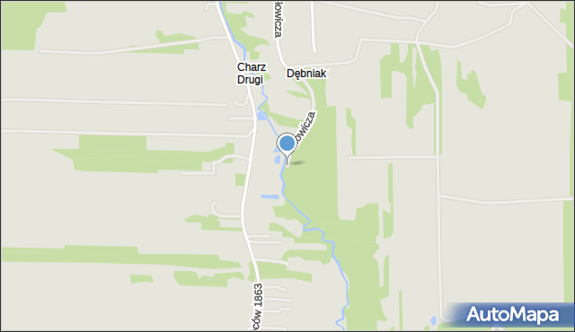 Nałęczów powiat puławski, Słowicza, mapa Nałęczów powiat puławski