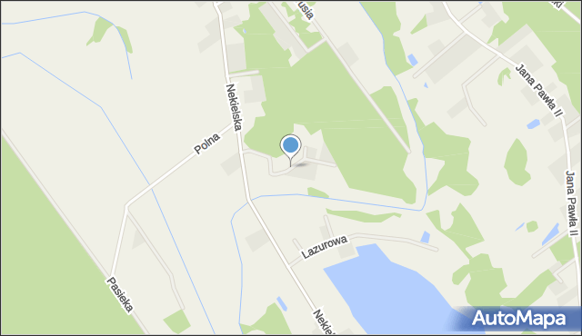 Nekielka, Słoneczna, mapa Nekielka