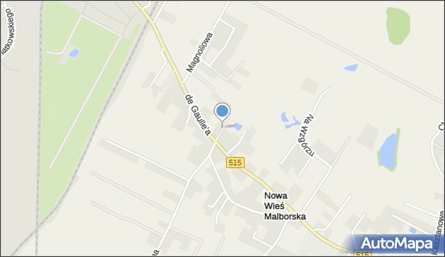 Nowa Wieś Malborska, Słonecznikowa, mapa Nowa Wieś Malborska